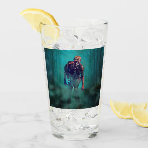 SlipperyJoe skrämmande zombiefigur isolerad hotful Glaskopp