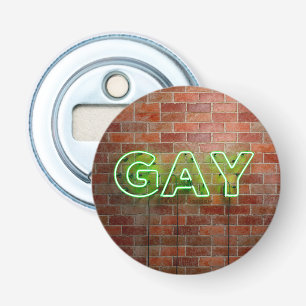 SlipperyJoe upplyst gay neonskylt ljus levande Flasköppnare