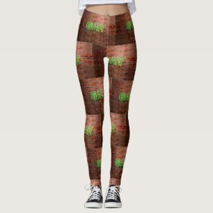 SlipperyJoe upplyst gay neonskylt ljus levande Leggings