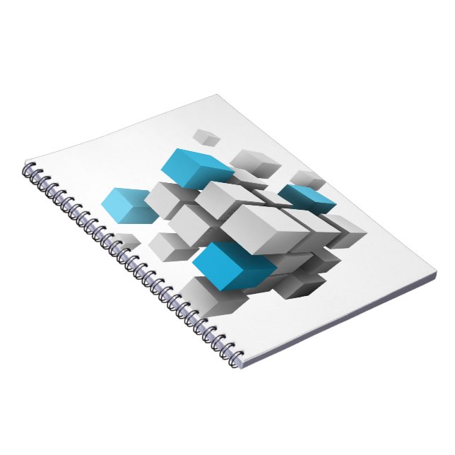 SlipperyJoe's 3D-kuber som fångar arrangemanga tre Anteckningsbok (Högra Sidan)