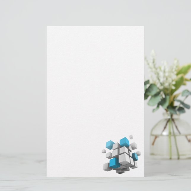 SlipperyJoe's 3D-kuber som fångar arrangemanga tre Brevpapper (Stående Fram)