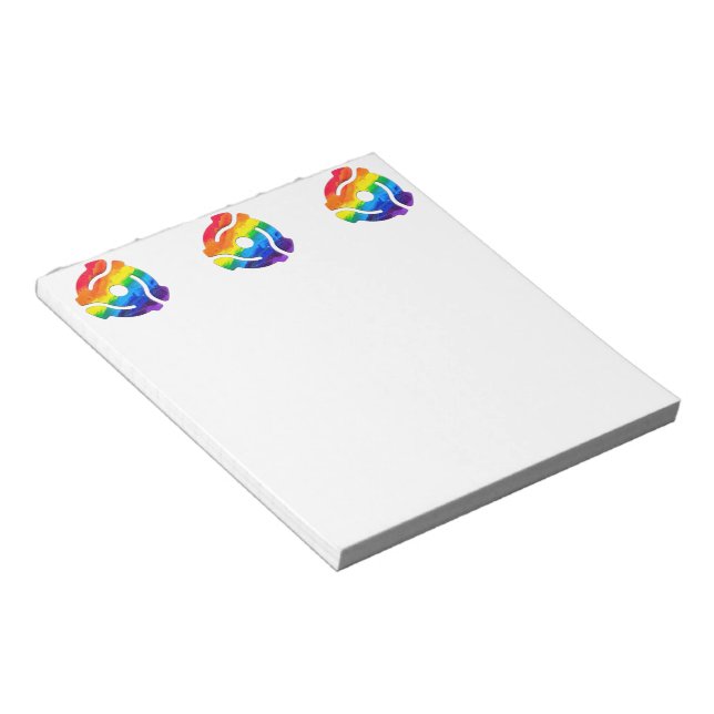 SlipperyJoe's 45 RPM-postadapter vibran Anteckningsblock (Vinklad)