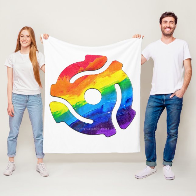 SlipperyJoe's 45 RPM-postadapter vibran Fleecefilt (På plats)