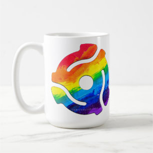 SlipperyJoe's 45 RPM-postadapter vibran Kaffemugg