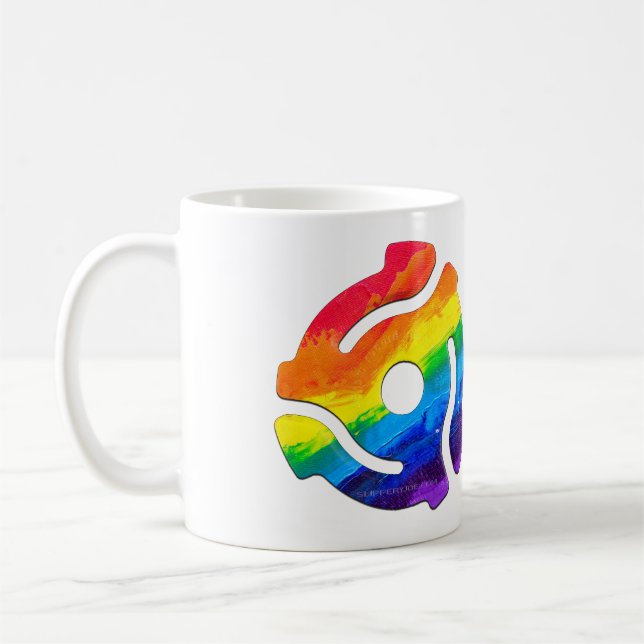 SlipperyJoe's 45 RPM-postadapter vibran Kaffemugg (Vänster)