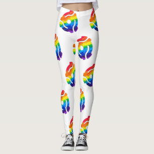 SlipperyJoe's 45 RPM-postadapter vibran Leggings