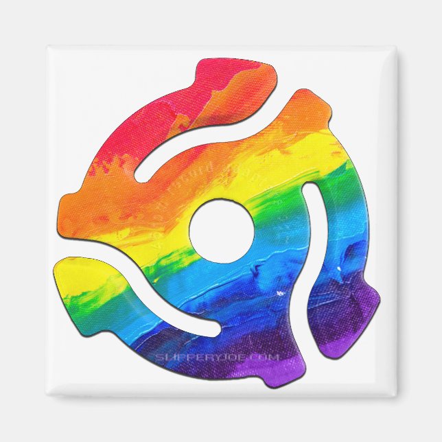 SlipperyJoe's 45 RPM-postadapter vibran Magnet (Framsidan)