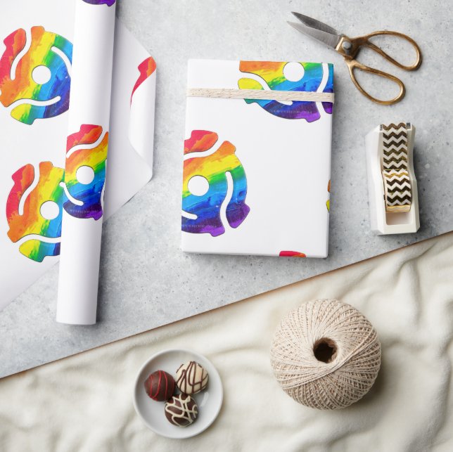 SlipperyJoe's 45 RPM-postadapter vibran Presentpapper (Hantverk)