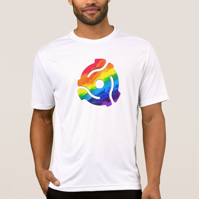 SlipperyJoe's 45 RPM-postadapter vibran T Shirt (Framsida)