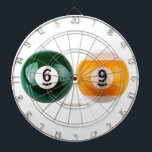 SlipperyJoes 69 hårda bassäng bord två miljarder b Darttavla<br><div class="desc">SlipperyJoe's 69 hårda bassäng bord två miljarder bollar lustig idé blank solid grönt boll stripe gult vit vit rand boll nummer sex nio hbtQIA-konstnärer gay pride ger amerikanska-stil åttastboll och nio boll-tålighet påverkar repor av fenolharts som produceras</div>