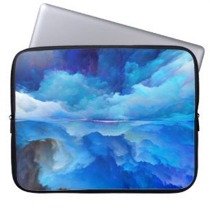 SlipperyJoe's abstrakt molngrafik färgstark surr Laptop Fodral