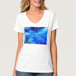 SlipperyJoe's abstrakt molngrafik färgstark surr T Shirt