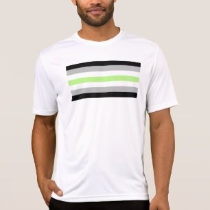 SlipperyJoe's Agender-Pride-Flagga-homosexuella gå T Shirt