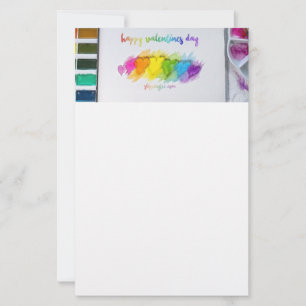 SlipperyJoe's Alla hjärtans dag sentiment LGBTQ+ g Brevpapper