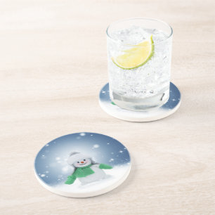SlipperyJoes älskliga jul-snömannen karaktär Underlägg