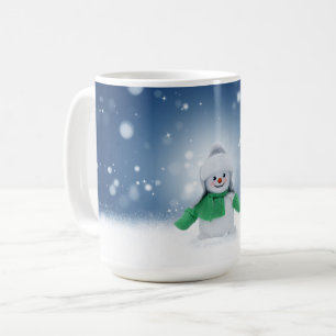 SlipperyJoes älskliga julkaraktär i form av en snö Kaffemugg