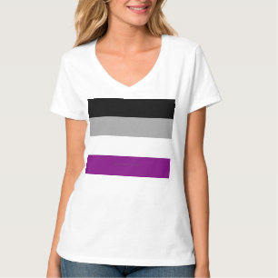 SlipperyJoes aseksualitetsstolthetsflagga betonar  T Shirt