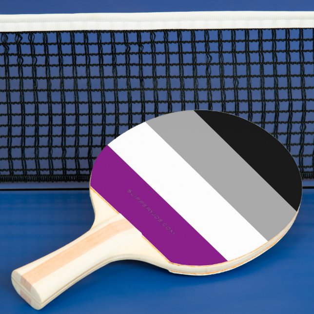 SlipperyJoe's asexual pride flag emphasizing inclu Pingisracket (Insitu)