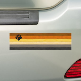 SlipperyJoe's Bear Pride flagga Brotherree f Bildekal