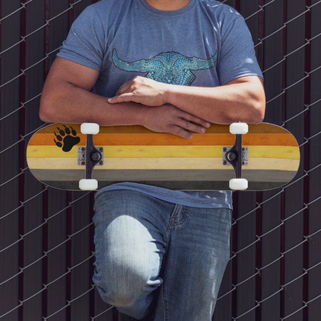 SlipperyJoe's Bear Pride flagga Brotherree f Mini Skateboard Bräda 18,5 Cm (Utomhus 3)