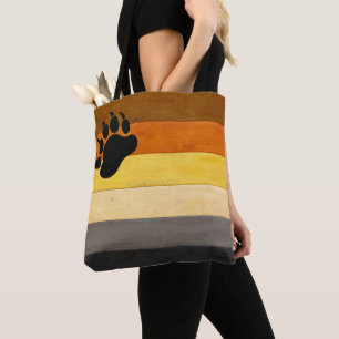 SlipperyJoe's Bear Pride flagga wooden golv strukt Tygkasse
