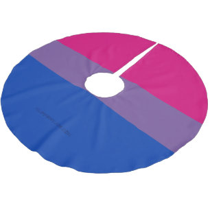 SlipperyJoe's Bisexual Pride Flagga lavender-rosa Julgransmatta Borstad Polyester