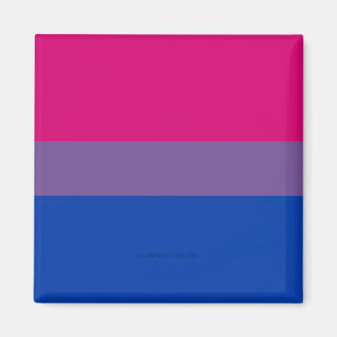 SlipperyJoe's Bisexual Pride Flagga lavender-rosa Magnet