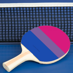 SlipperyJoe's Bisexuella Pride Flagga färger magen Pingisracket
