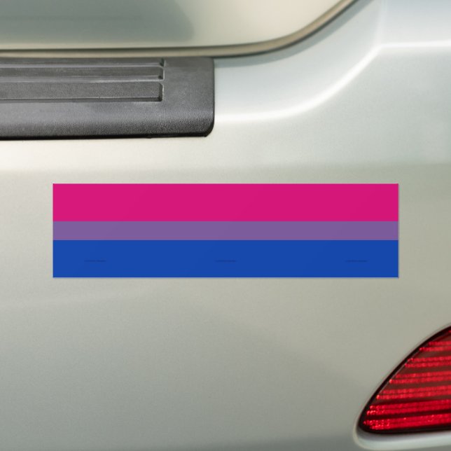 SlipperyJoes bisexuella stolthetsflaggas färger ma Bildekal (På Bil)