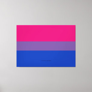 SlipperyJoes bisexuella stolthetsflaggas färger ma Canvastryck