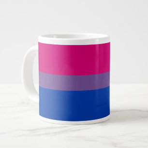 SlipperyJoes bisexuella stolthetsflaggas färger ma Jumbo Mugg