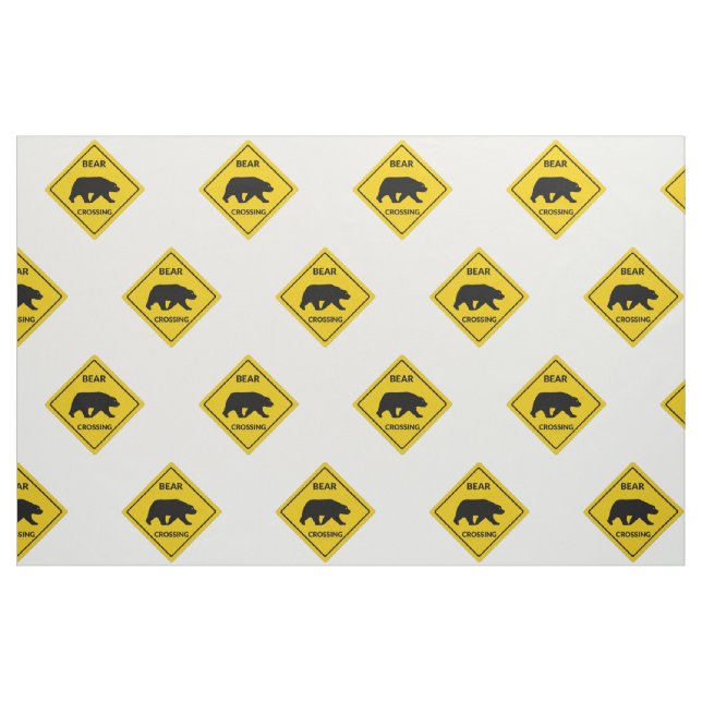 SlipperyJoe's björnskylt med silhouette w Tyg (Yard)