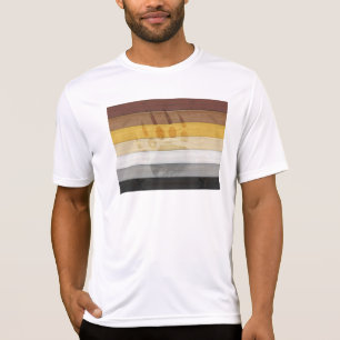 SlipperyJoe's Björnstolthetsflagga trägolv textur T Shirt