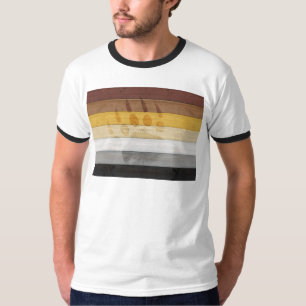 SlipperyJoe's Björnstolthetsflagga trägolv textur T Shirt