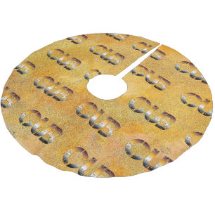 SlipperyJoes björnunge kulturellt rotad HBTQIA Julgransmatta Borstad Polyester