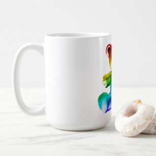 SlipperyJoe's borstad metallbjörn slät övergång Kaffemugg