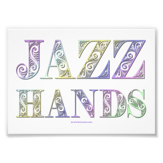 SlipperyJoe's Broadway-musikal Jazz Hands queer ka Fototryck (Framsidan)
