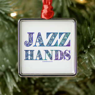 SlipperyJoe's Broadway-musikal Jazz Hands queer ka Julgransprydnad Metall