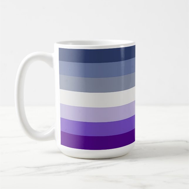 SlipperyJoe's Butch Lesbiska Prideflagga represent Kaffemugg (Vänster)