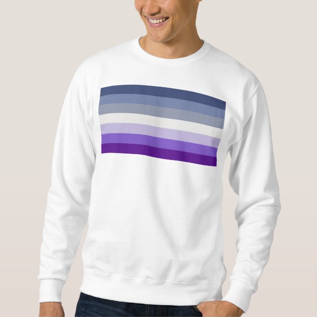 SlipperyJoe's Butch Lesbiska Prideflagga represent Lång Ärmad Tröja (Framsida)