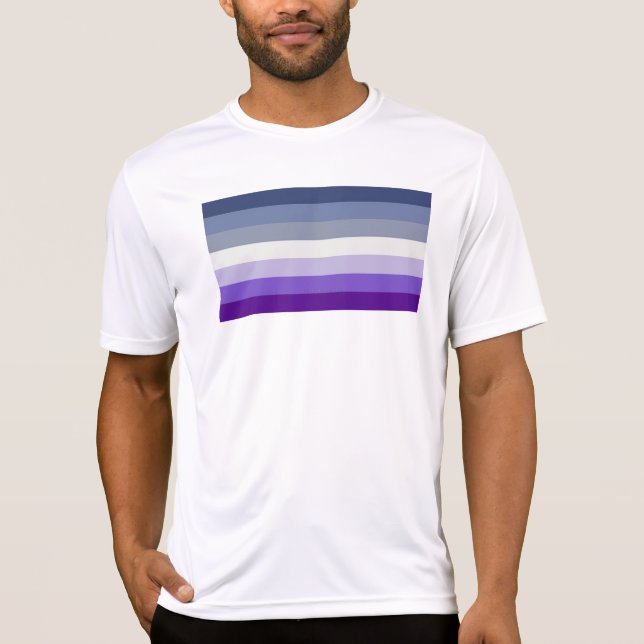 SlipperyJoe's Butch Lesbiska Prideflagga represent T Shirt (Framsida)