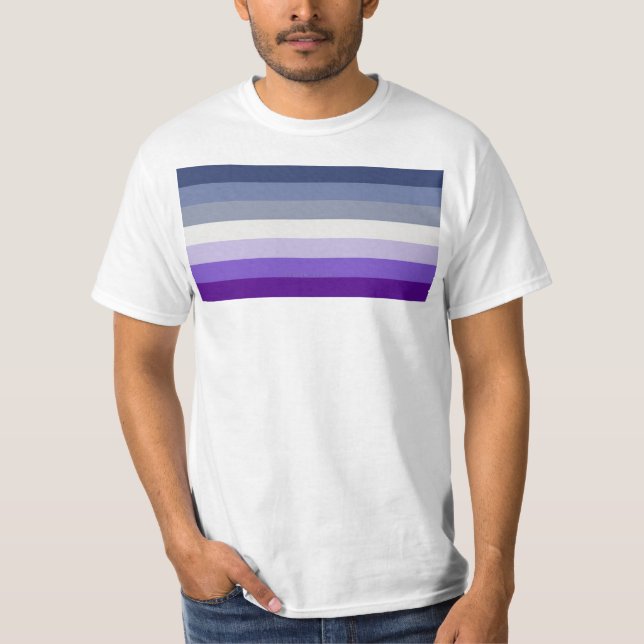 SlipperyJoe's Butch Lesbiska Prideflagga represent T Shirt (Framsida)