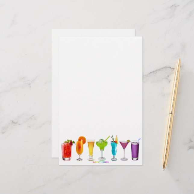 SlipperyJoe's cheers alkoholcocktails HGBTQIA gay Brevpapper (Fram/Back In Situ)