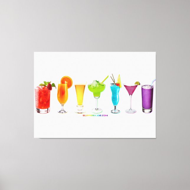SlipperyJoe's cheers alkoholcocktails HGBTQIA gay Canvastryck (Framsida)