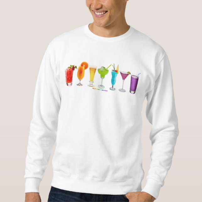 SlipperyJoe's cheers alkoholcocktails HGBTQIA gay Lång Ärmad Tröja (Framsida)