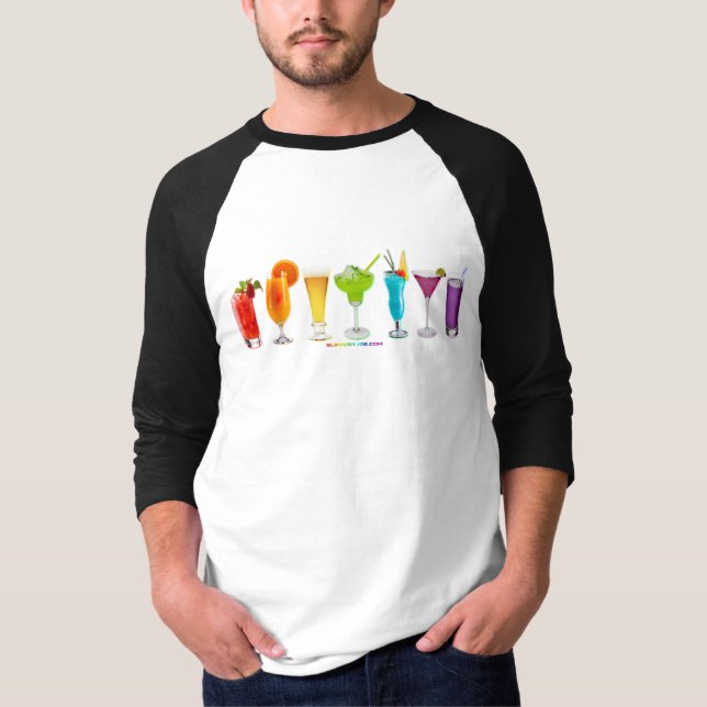 SlipperyJoe's cheers alkoholcocktails HGBTQIA gay T Shirt (Framsida)