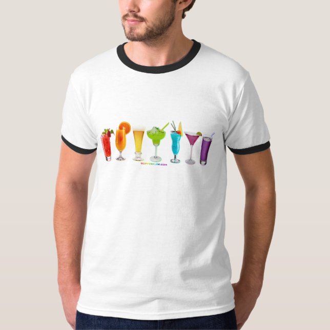 SlipperyJoe's cheers alkoholcocktails HGBTQIA gay T Shirt (Framsida)