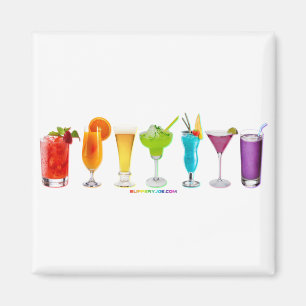 SlipperyJoe's Cheers dricker alkohol cocktail stol Magnet