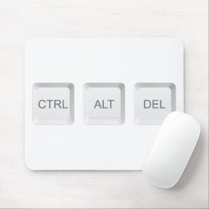 SlipperyJoe's CTRL ALT DEL datorklavsknappar Musmatta
