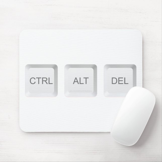 SlipperyJoe's CTRL ALT DEL datorklavsknappar Musmatta (Med mus)